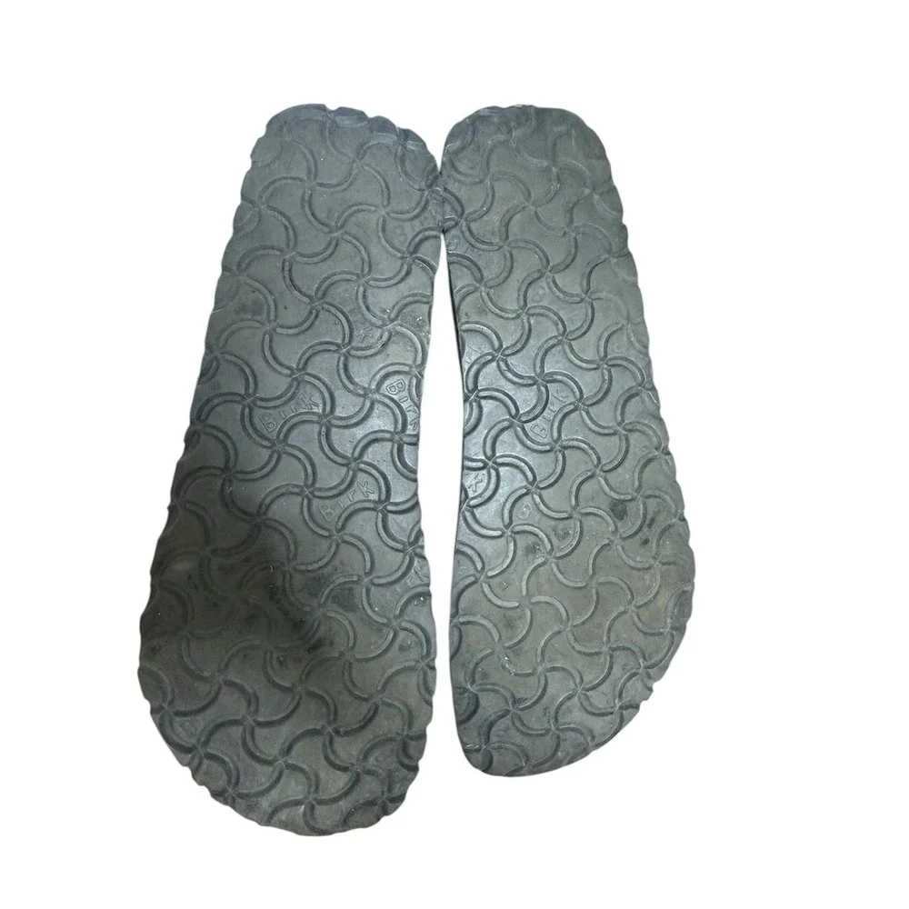Birkenstock Birki's Sylt Birko Size 7 Gold Sandals Snake Crocodile Reptile EU 38